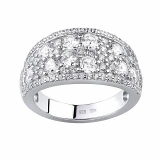 Luxusní stříbrný prsten CARMEN se zirkony