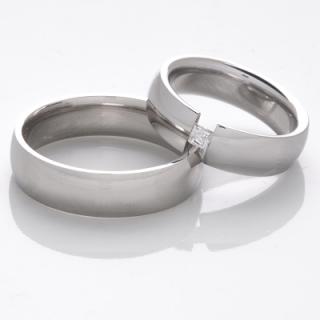 Netradiční snubní prsteny z chirurgické oceli OKU-001B