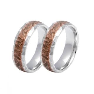 Ručně kované snubní prsteny