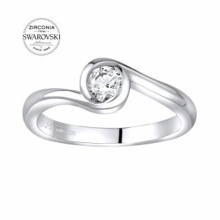 SILVEGO stříbrný prsten se Swarovski® Zirconia