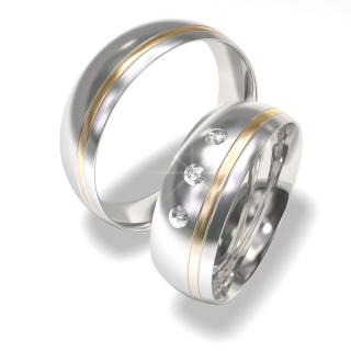 Snubní prsteny z chirurgické oceli 7022-1