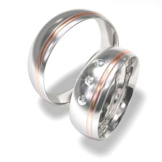 Snubní prsteny z chirurgické oceli 7022-3