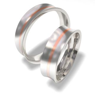 Snubní prsteny z chirurgické oceli 7087-3