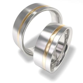 Snubní prsteny z chirurgické oceli 7090-3