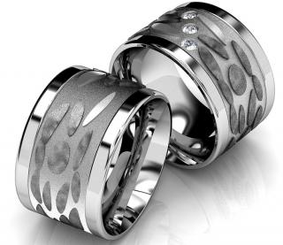 Snubní prsteny z chirurgické oceli OC1077