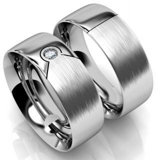 Snubní prsteny z chirurgické oceli OC1078