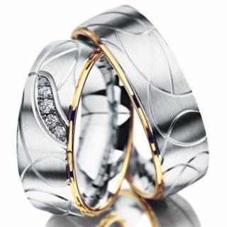 Snubní prsteny z chirurgické oceli OC1110