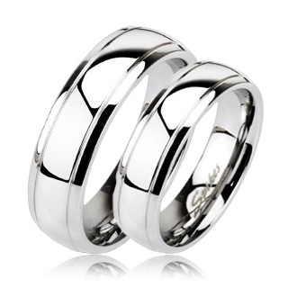 Snubní prsteny z chirurgické oceli R-M0021