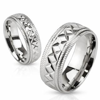 Snubní prsteny z chirurgické oceli R-M3632