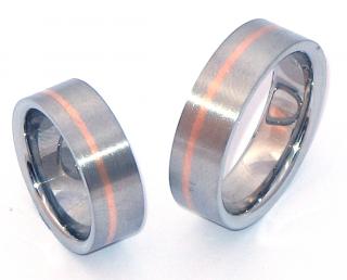 Snubní prsteny z chirurgické oceli zau07200r+zau07200r