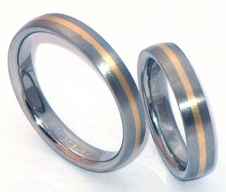 Snubní prsteny z chirurgické oceli zau14400+zau14400