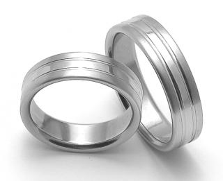 Snubní prsteny z chirurgické oceli ZERO Collection rz06248+rz06248 (Snubní prsteny ZERO Collection rz06248+rz06248)