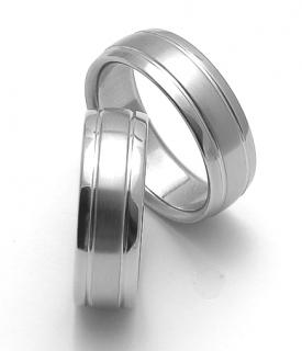 Snubní prsteny z chirurgické oceli ZERO Collection rz17007+rz17007