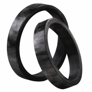 Snubní prsteny z karbonu CR200-4