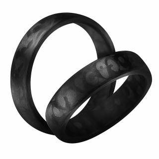 Snubní prsteny z karbonu CR230-5/1