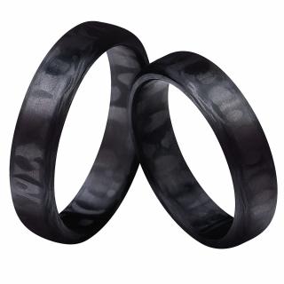 Snubní prsteny z karbonu CR230-5