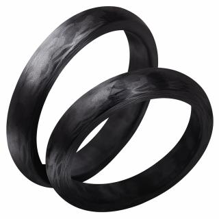 Snubní prsteny z karbonu CR400-4