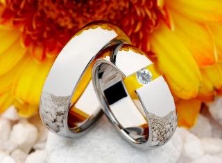 Snubní prsteny z titanu JT011 (Snubní prsteny JT011)