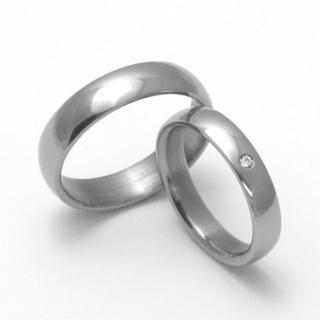 Snubní Titanové prsteny ZERO Collection TTN0101+TTN0103 (Snubní Titanové prsteny ZERO Collection TTN0101+TTN0103)