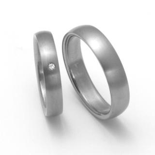 Snubní Titanové prsteny ZERO Collection TTN0201+TTN0202 (Snubní Titanové prsteny ZERO Collection TTN0201+TTN0202)
