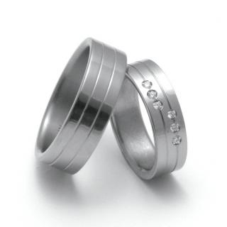 Snubní Titanové prsteny ZERO Collection TTN0501+TTN2502 (Snubní Titanové prsteny ZERO Collection TTN0501+TTN2502)