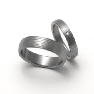 Snubní Titanové prsteny ZERO Collection TTN0601+TTN0603 (Snubní Titanové prsteny ZERO Collection TTN0601+TTN0603)