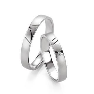 Stříbrné snubní prsteny ST1131