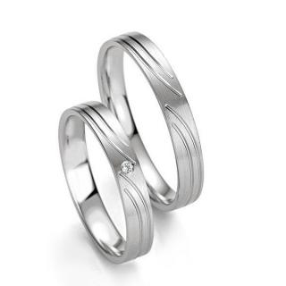 Stříbrné snubní prsteny ST1132