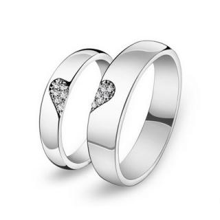 Stříbrné snubní prsteny ST1135