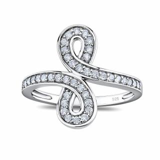 Stříbrný prsten INFINITY s Brilliance Zirconia