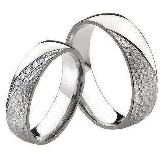 Tepané luxusní titanové snubní prsteny