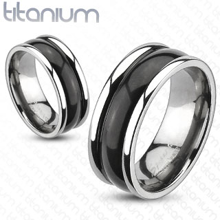 Titanové snubní prsteny R-TM-3144
