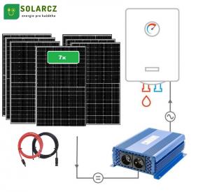 Sada pro ohřev vody 2800Wp + MPPT ECO SOLAR Boost + montážní sada na střechu