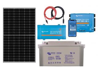 Solární sestava 385WP s 230V bateriovým napájením 350W + MPPT