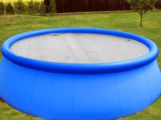 Solární plachta kruh 250 cm průhledná Cornisun CORNISUN341