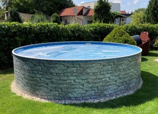 Solární plachta kruh 380 cm Cornisun průhledná CORNISUN344