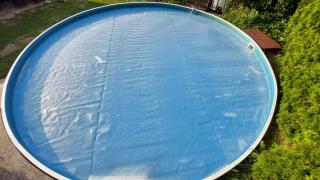 Solární plachta kruh 460 cm průhledná Cornisun CORNISUN348