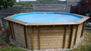 Solární plachta kruh 550 cm průhledná Cornisun CORNISUN352