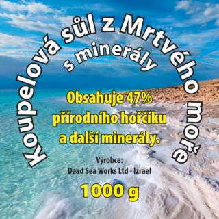 Sůl z Mrtvého moře s minerály 1000 g  Izrael