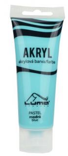 Barva akrylová 75ml, NETOXICKÁ Pastel modrá