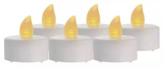 LED dekorace – čajová svíčka bílá, CR2032, vnitřní, vintage, 1 ks (Recyklační příspěvek 2,00 Kč bez DPH/ks)