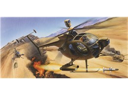 Model Kit vrtulník 12250 - HUGHES 500D TOW HELICOPTER (1:48)