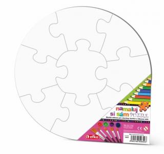 Namaluj si sám Kruh - kreativní puzzle bez potisku