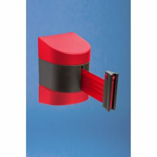 Nástěnná kazeta s páskou 5 m a brzdou Název: červený obal, červená páska