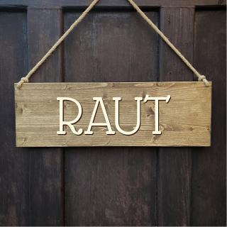 Dřevěná cedule - RAUT