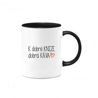 Keramický hrnek - K dobré knize dobrá káva
