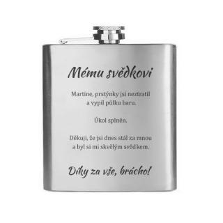 Placatka - Mému svědkovi (bráchovi)