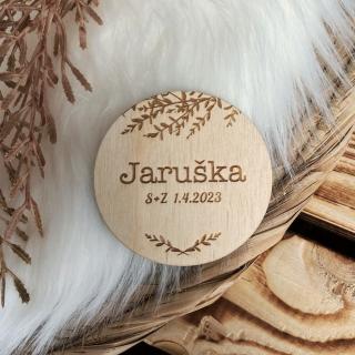 Svatební magnetky - Jmenovky