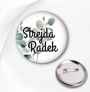Svatební placka - Jmenovka