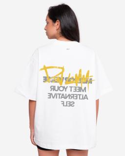 Dámské oversized triko Reflecta - white L